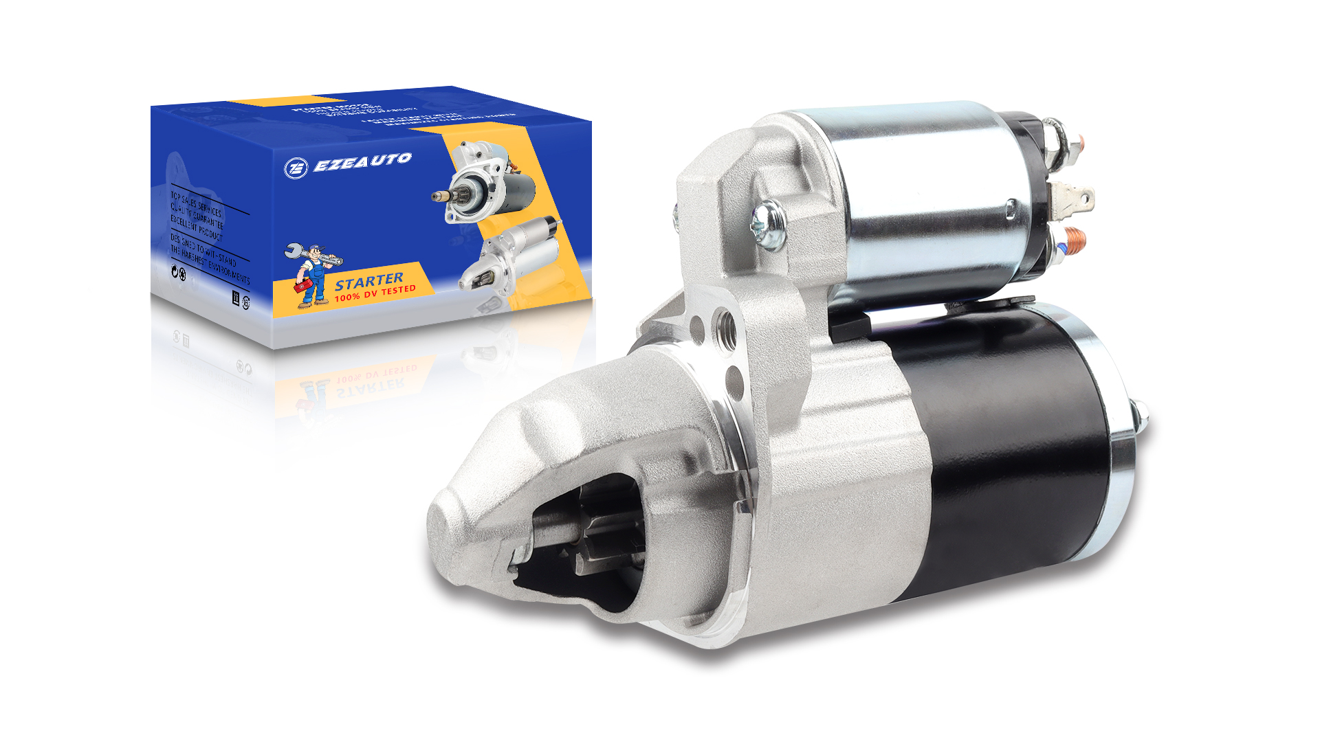 Image of Ezexpreze 17994 Starter Compatible with Chrysler Sebring 2.4L 07-10 Dodge Avenger 2.4 08-10 Caliber 1.8L 2.0L 2.4 07-12 Journey 2.4 09-20 Compatible with Jeep Compass 07-17 Patriot 07-17 5034555AA