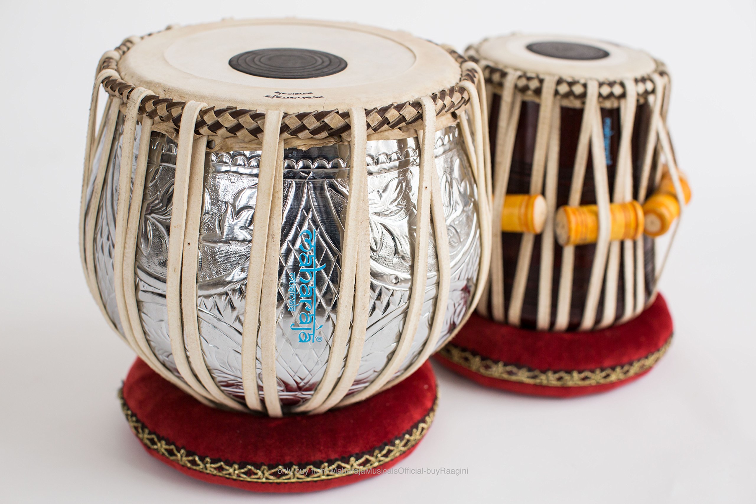 MAHARAJA Concert Tabla Drum Set Designer 4½ Kg Copper Bayan, Finest