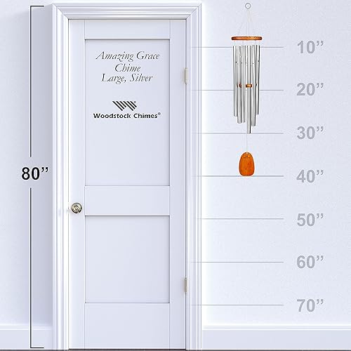 Miniatura 9 de Woodstock Chimes AGLBR Campanas de viento afinadas musicalmente con la melodía de Amazing Grace