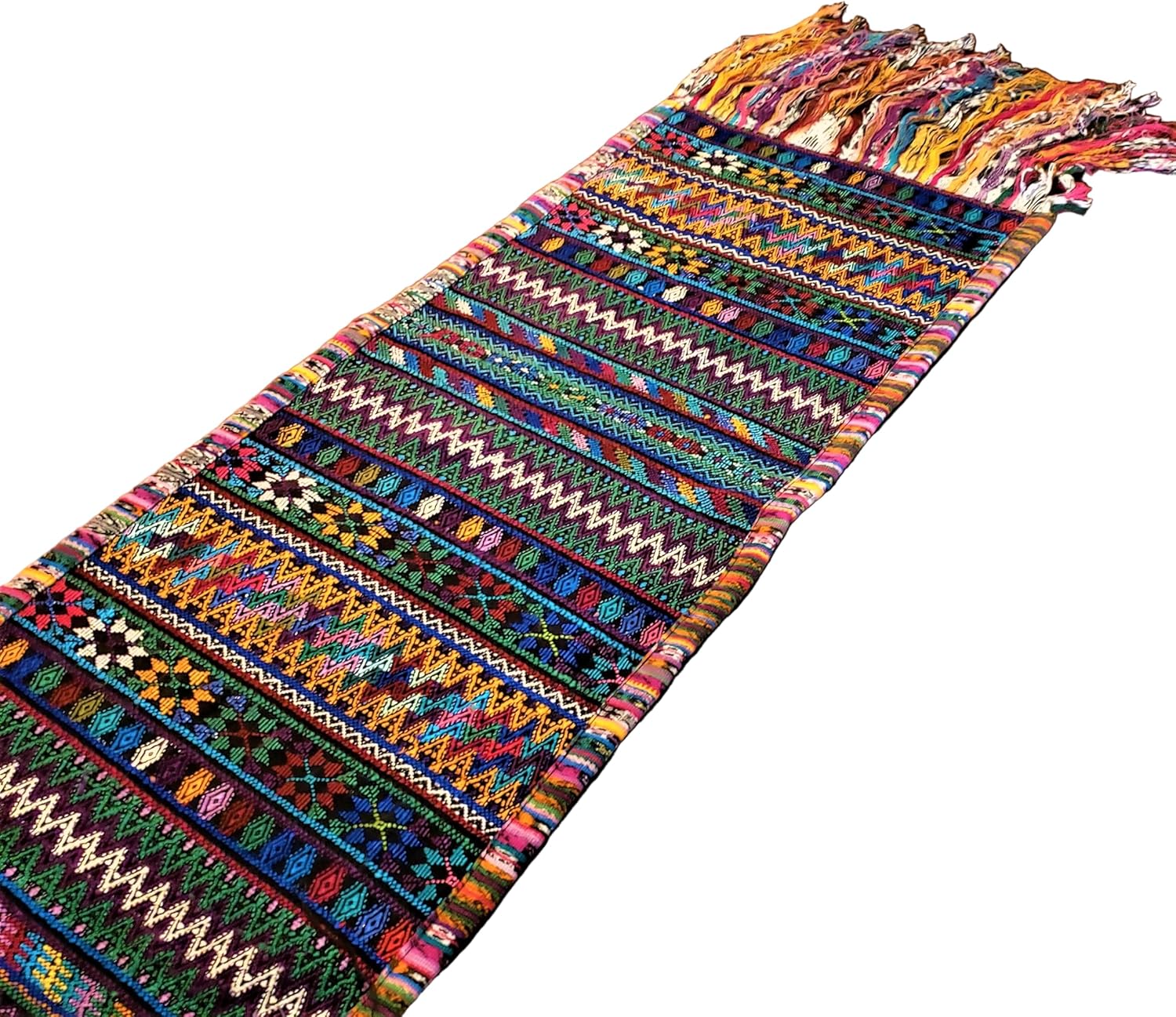 Colorful Handwoven Guatemalan Table Runner