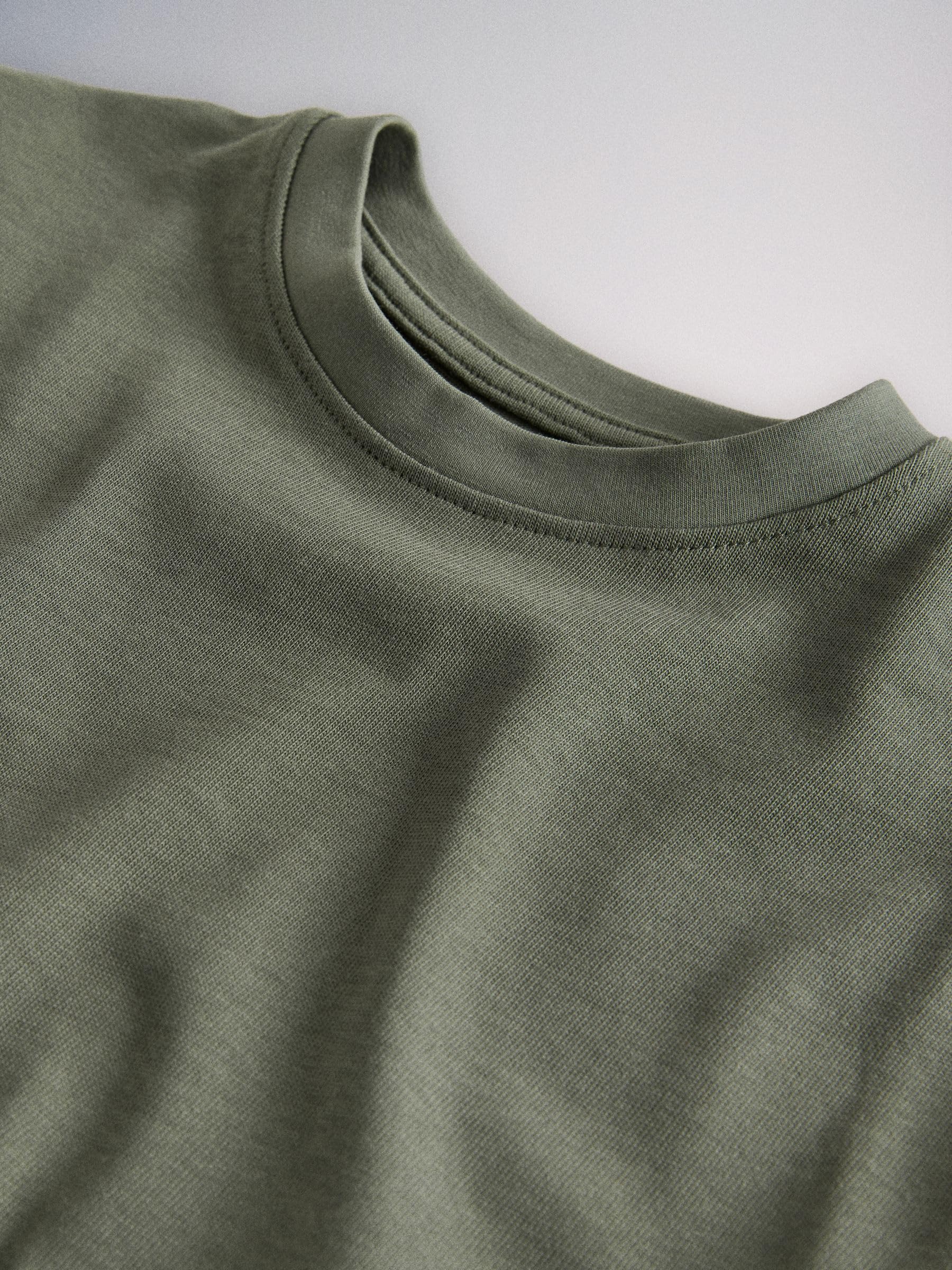 THE SET Jungen Oversized-T-Shirts aus schwerem Baumwolljersey, 4er-Pack