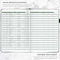 Vista 3 de Legend Planner Libro de registro de cheques - Libro contable para pequeñas empresas y uso personal - Registro de chequera para rastrear