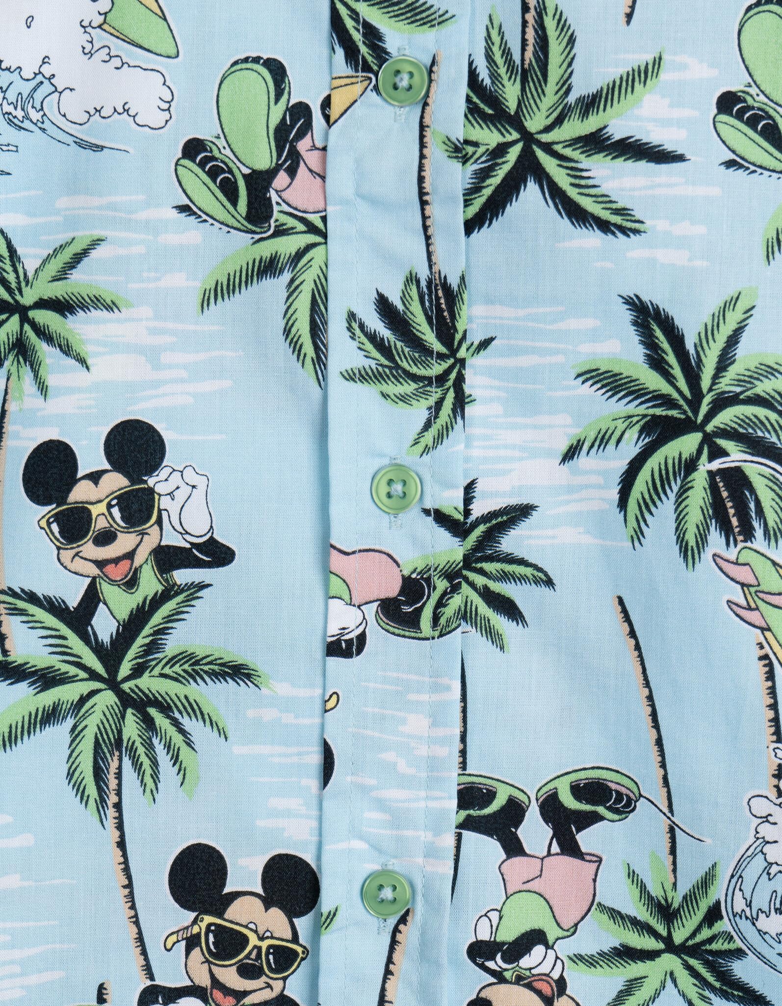 Disney Chemise hawaïenne avec boutons du Roi Lion Mickey Mouse Lilo et point