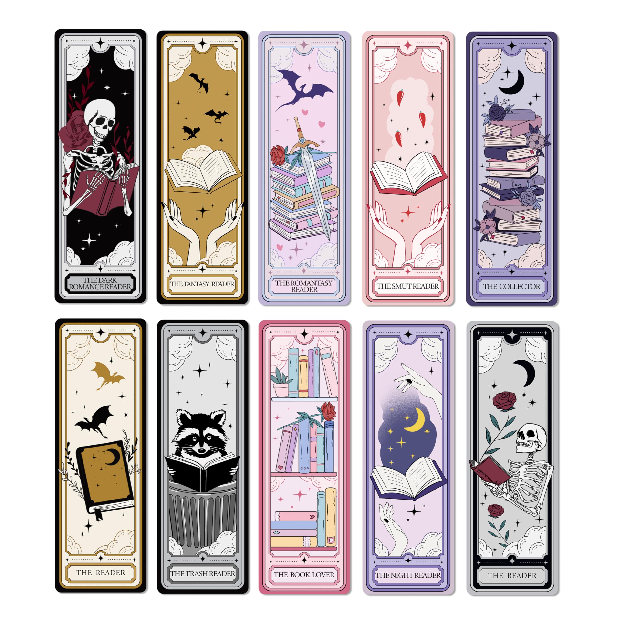 TwoDays Cute Tarot Bookmarks for Book Lovers 