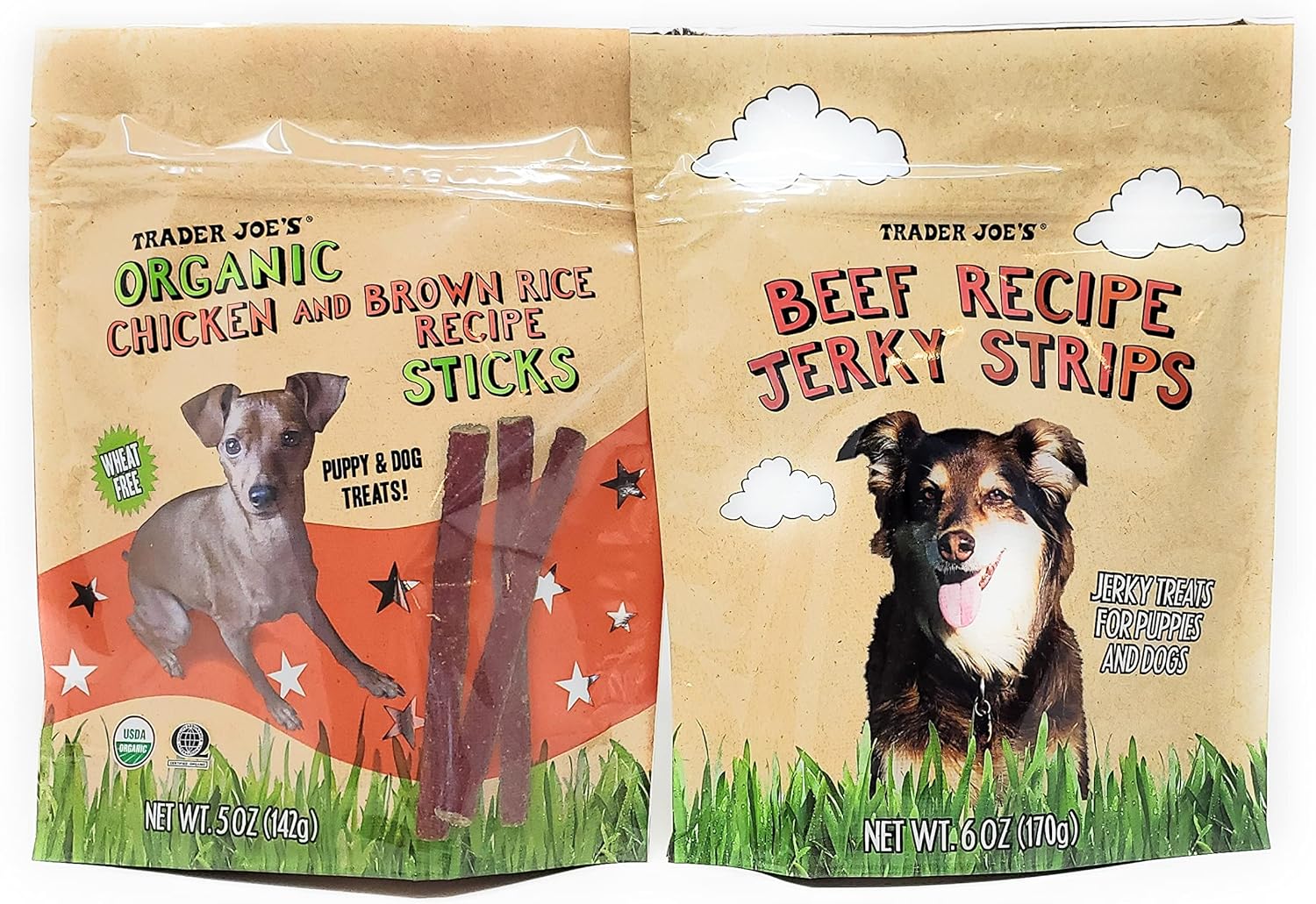 Trader Joe's Puppy and Dog Jerky Stick Treats Bundle 1