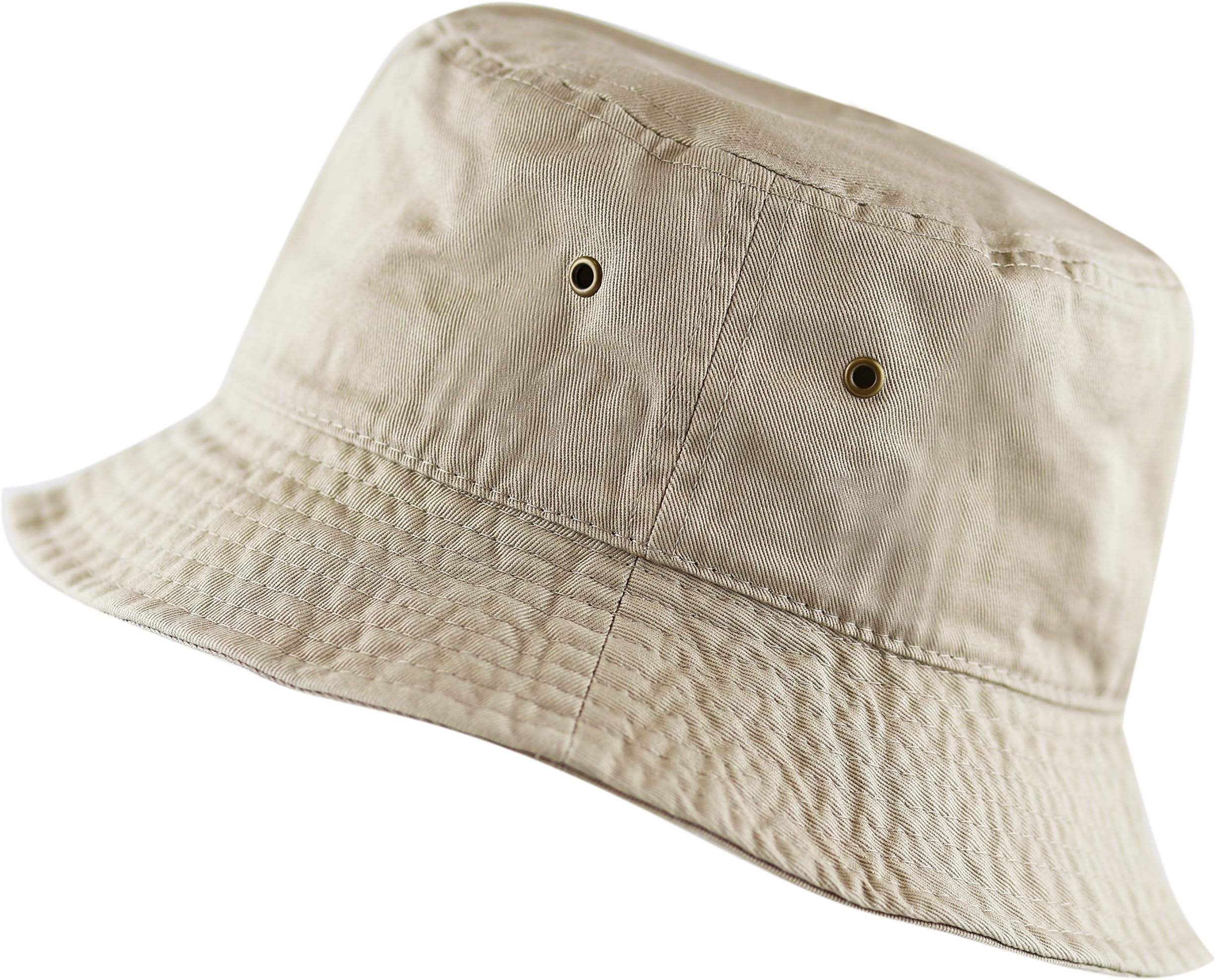 Cotton Bucket Hat Packable Sun Hat – Unisex Summer Travel Beach Fisherman Hat for Men Women Outdoor Fishing Hiking