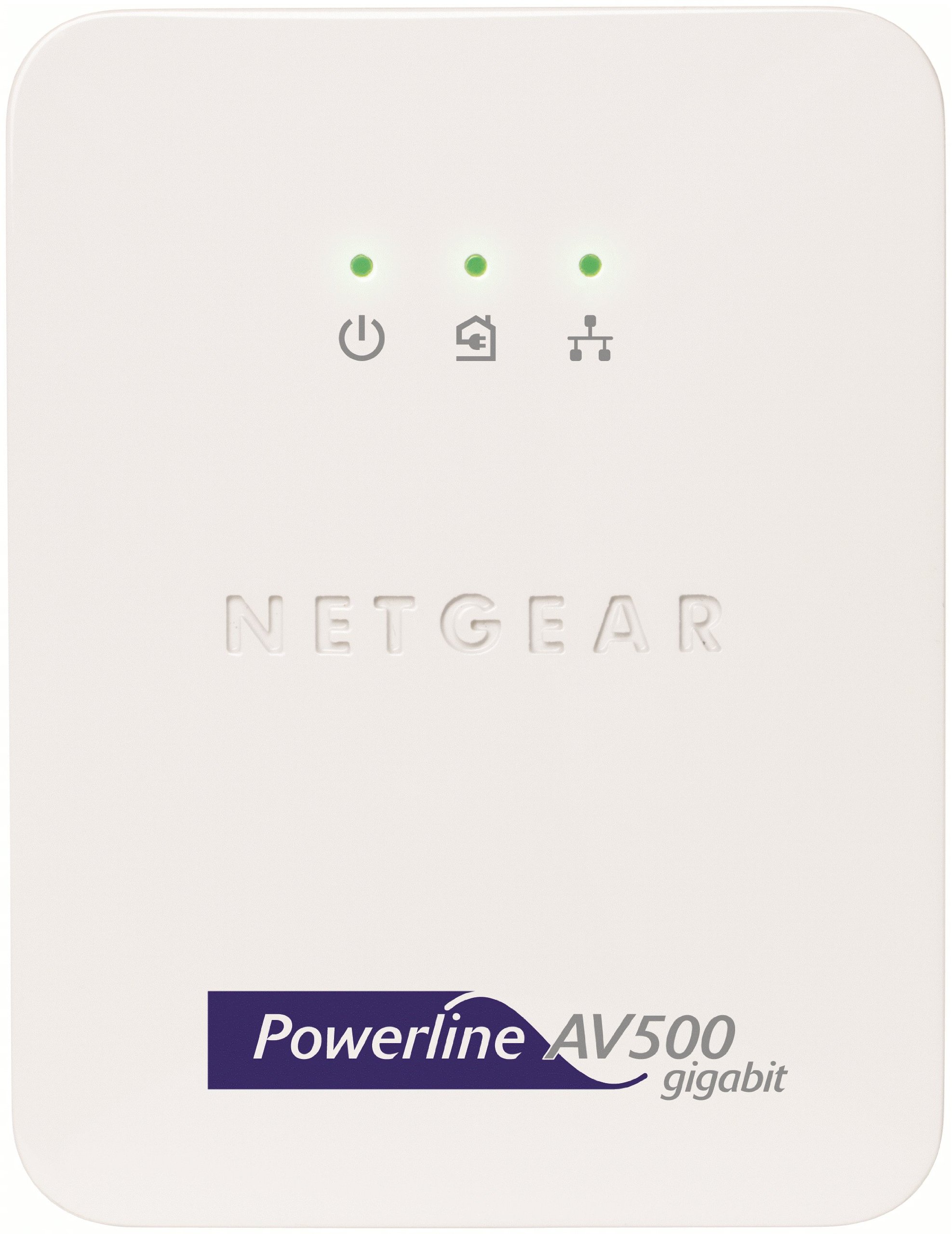 Netgear XAVB5001-100PES Pack de 2 Adaptateurs CPL Ethernet Powerline 500 Mbit/s Homeplug AV
