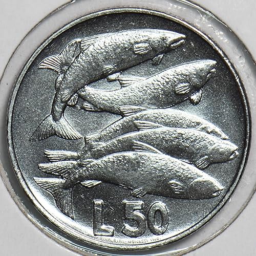 Moneda Coleccionable San Marino 1975 50 Lire Fish animal 152839