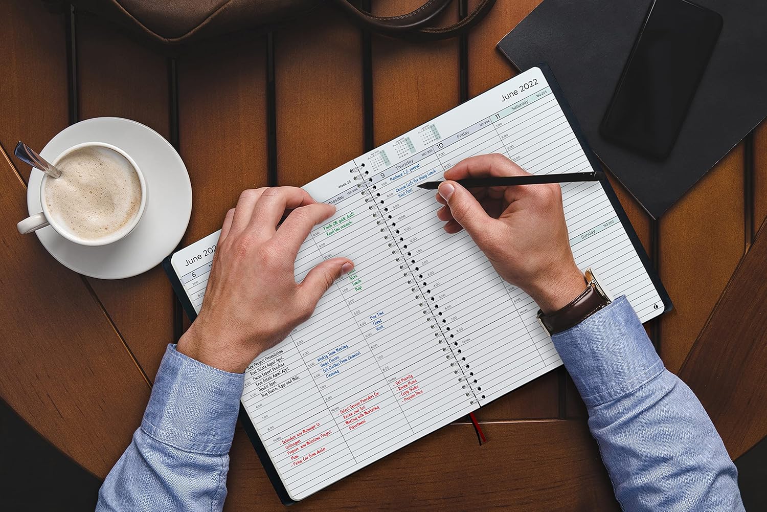 2022 Weekly Planner and Monthly Planner – Hourly Appointment Book 2022 – Softcover, Twin-Wire Binding – Simple Design Inspires Productivity – 8.5 x 11 : Office Products