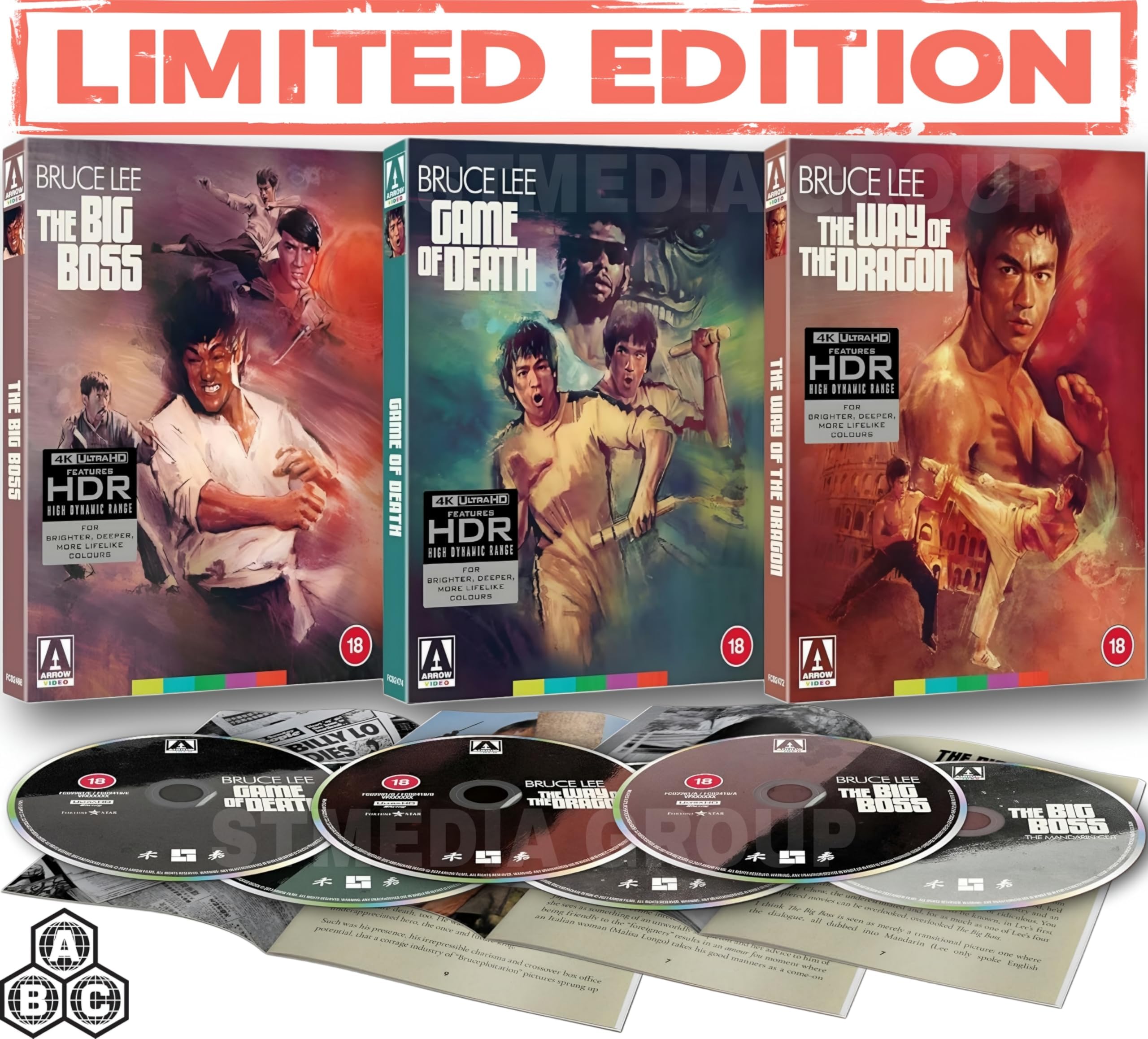 Bruce Lee 4K Limited Collection - ( The Way of the Dragon / The Big Boss / Game of Death ) [4K UHD] [Region Free]