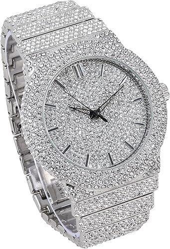 Miniatura 2 de ICE STAR Reloj de diamantes totalmente helado para hombre, caja de 1.811 in