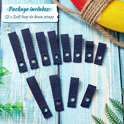 Miniatura 3 de Patelai 12 tacos de lancha de motor de bucles suaves, puntos de anclaje rápidos y seguros para parachoques de acoplamiento, línea de anclaje y