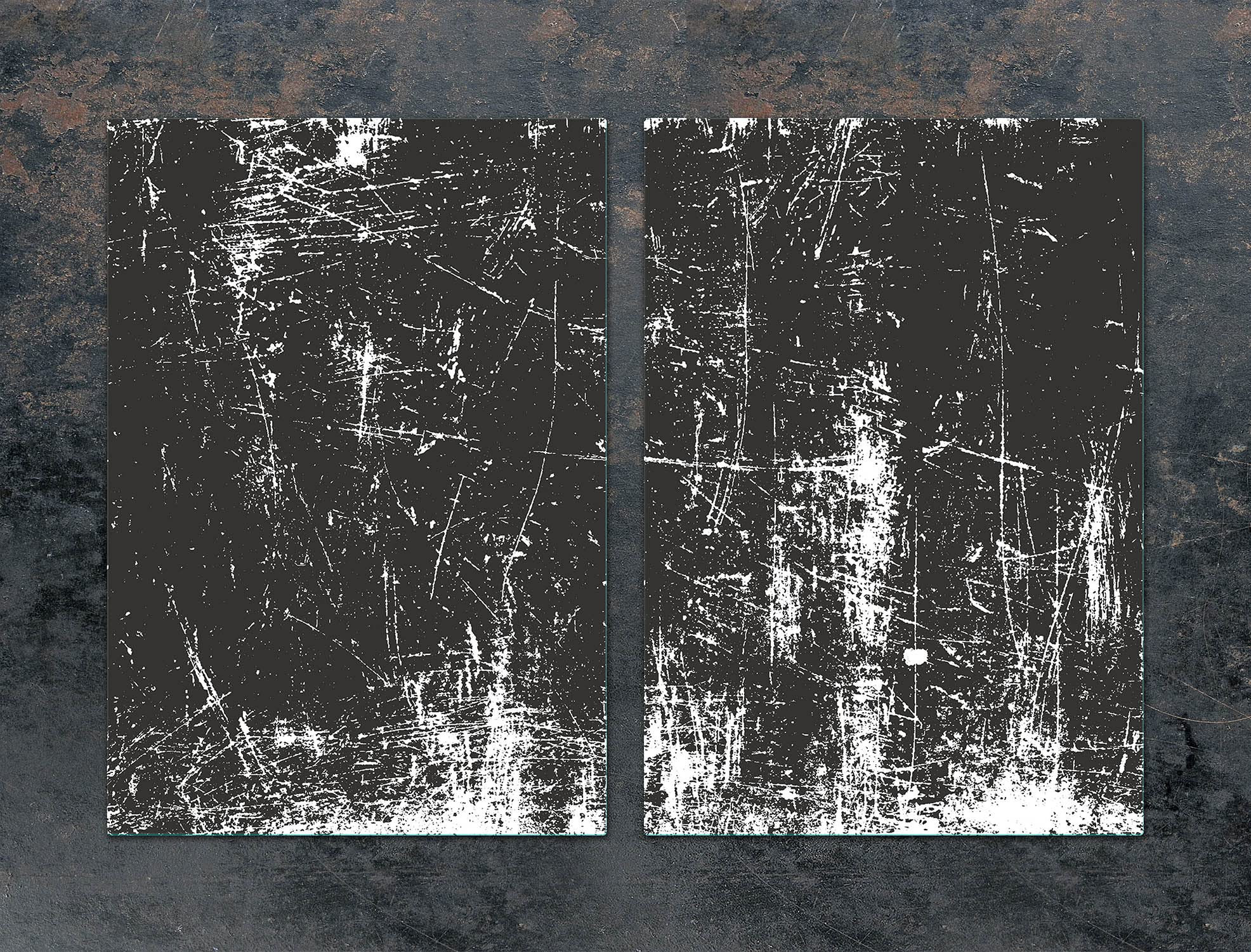 Herdabdeckplatten 2 Teilig 35x52 cm Ceranfeldabdeckung Küche Elektroherd Induktion Herdschutz Spritzschutz Glasplatte Schneidebrett, Stück Schwarz