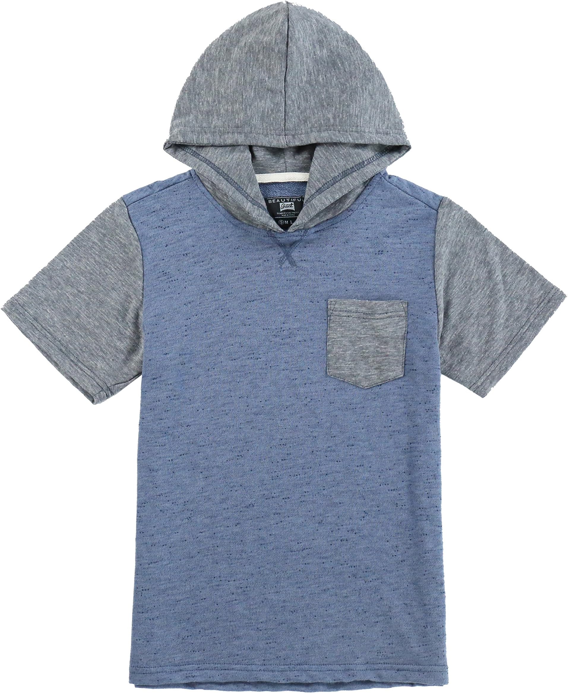 TWain Boys' Casual Short Sleeve Twin Brother Matching Hoodie T-Shirt