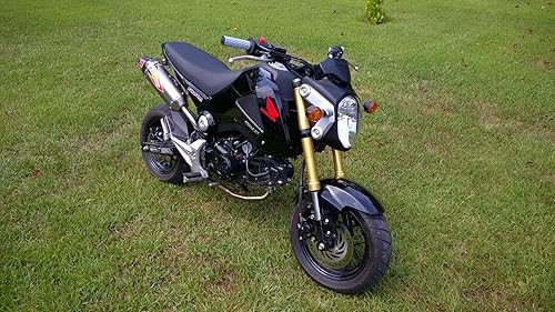 Miniatura 36 de Mokuo Luz de cabeza de fibra de carbono para motocicleta, panel lateral, soporte de señal de giro, apto para Honda Grom Msx 125 SF 2013-2016