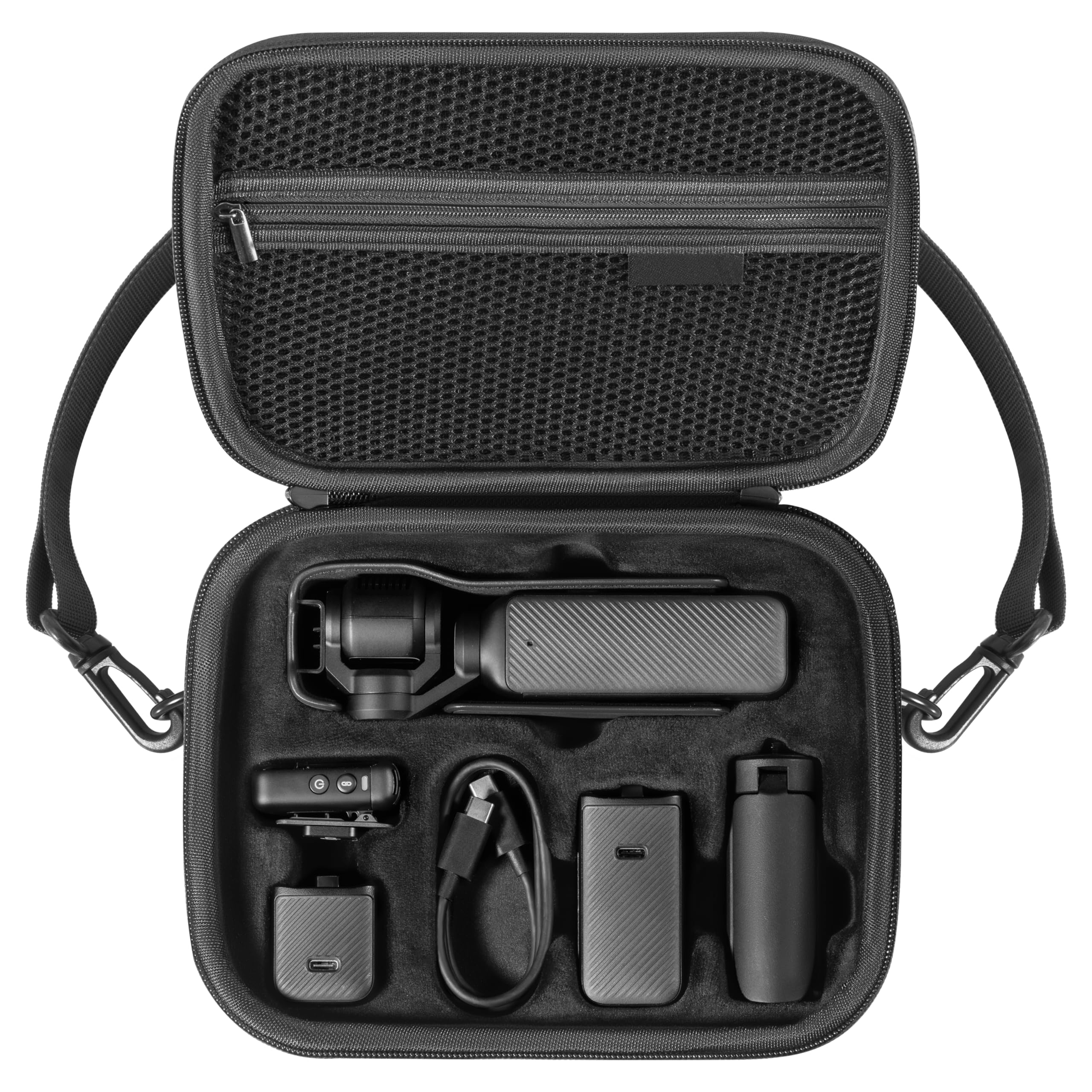 Tomat Pocket 3 Bag Carry Case Portable Travel Waterproof Storage Bag with Shoulder Straps Case for DJI Osmo Pocket 3 Vlogging Camera Accessories