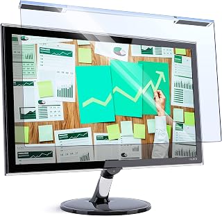 VINTEZ Universal Blue Light Blocking Screen Protector Panel for 19, 19.5 inch Diagonal LED PC Monitor Anti-UV Eye Protection Filter Film - Widescreen Monitor Frame Hanging Type (W 17.3" X H 11.4")