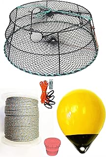 KUFA Sports Tower Style Vinyl Coated Prawn Trap with Prawn Trap Accessory Combo(CT79+PAQ38Y+HA2)