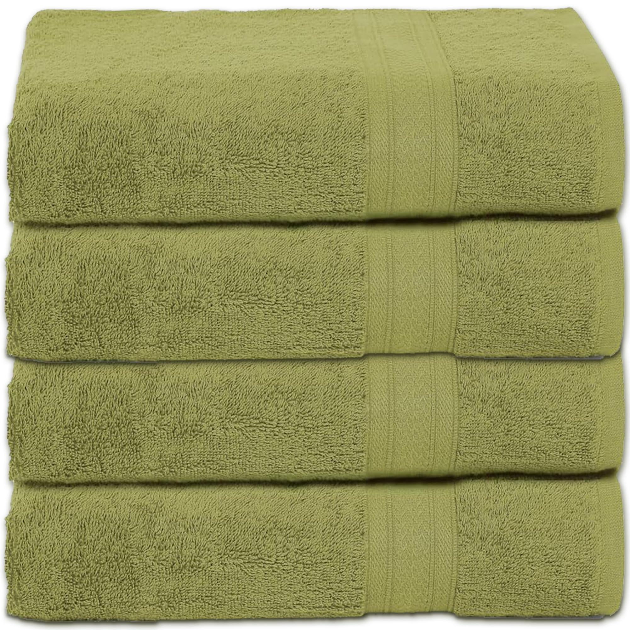 500 GSM Highly Absorbent Towels Set, 100% Cotton, Soft and Plush, All Seasons Use, Large, Everyday Use, Durable (4 Pcs Hand Towel Set, Summer Green)-image-12