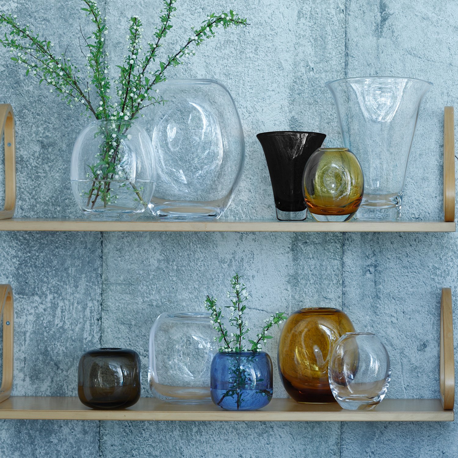 花瓶 LSA MOLTEN VASE CUBE CLEAR