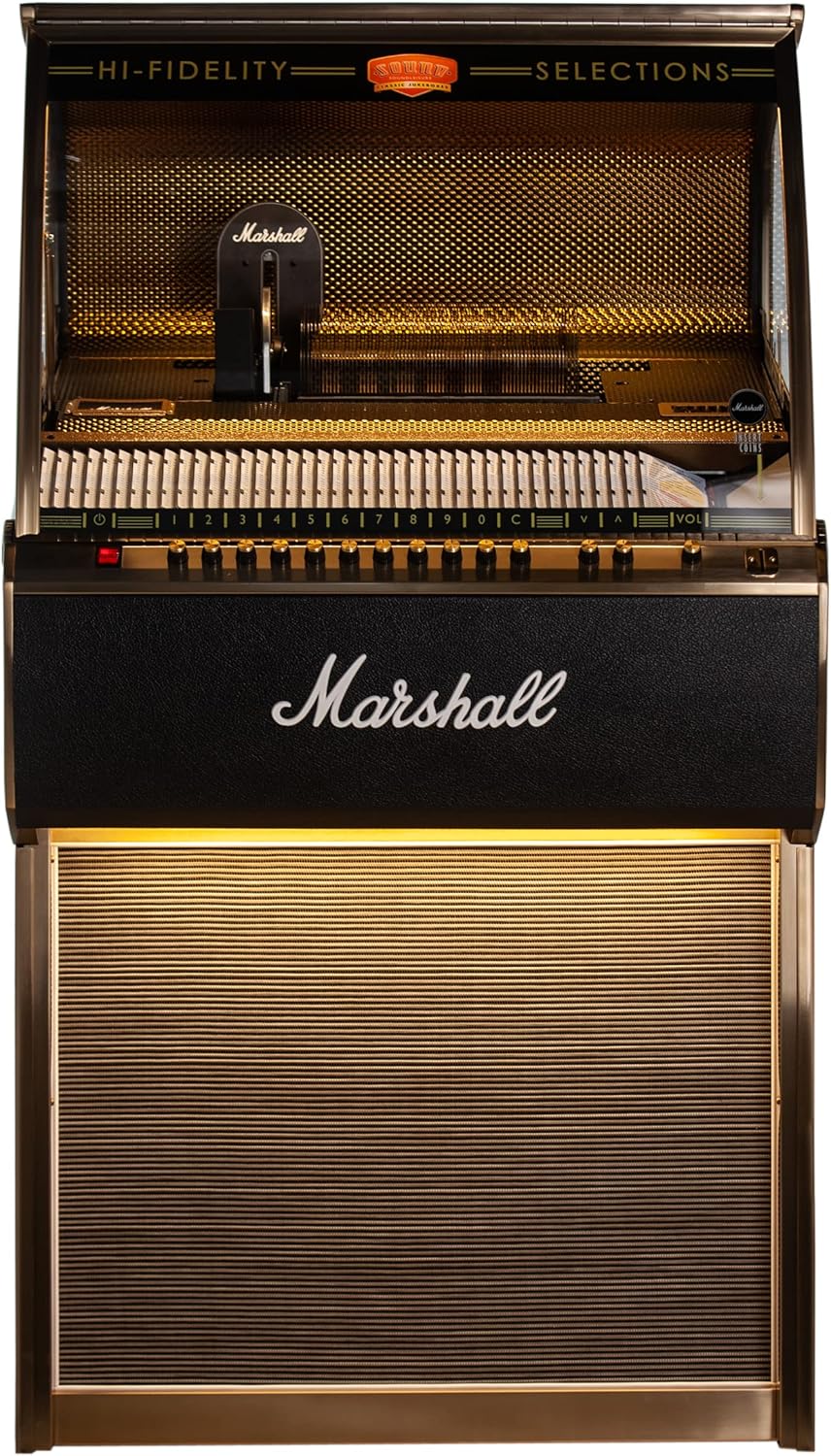 Marshall Full Size CD Jukebox with Bluetooth - Holds 80 CDs