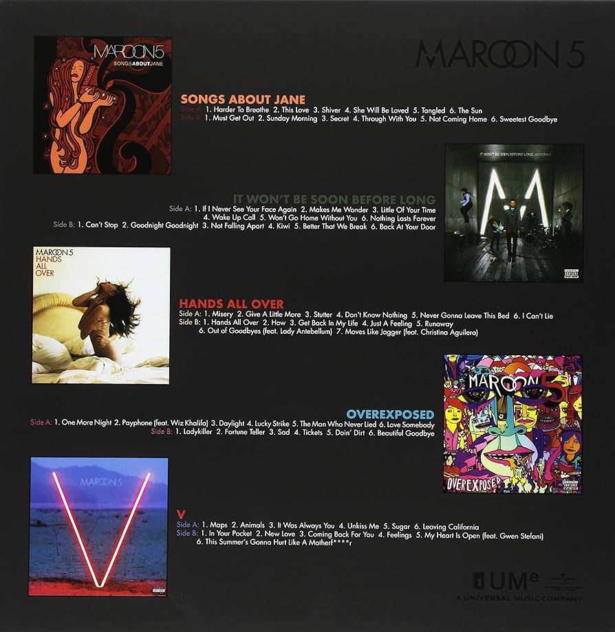 Maroon 5 レコード　5枚　BOX The Studio Albums: Vinyl Boxed Set (5LP Vinyl): Maroon 5