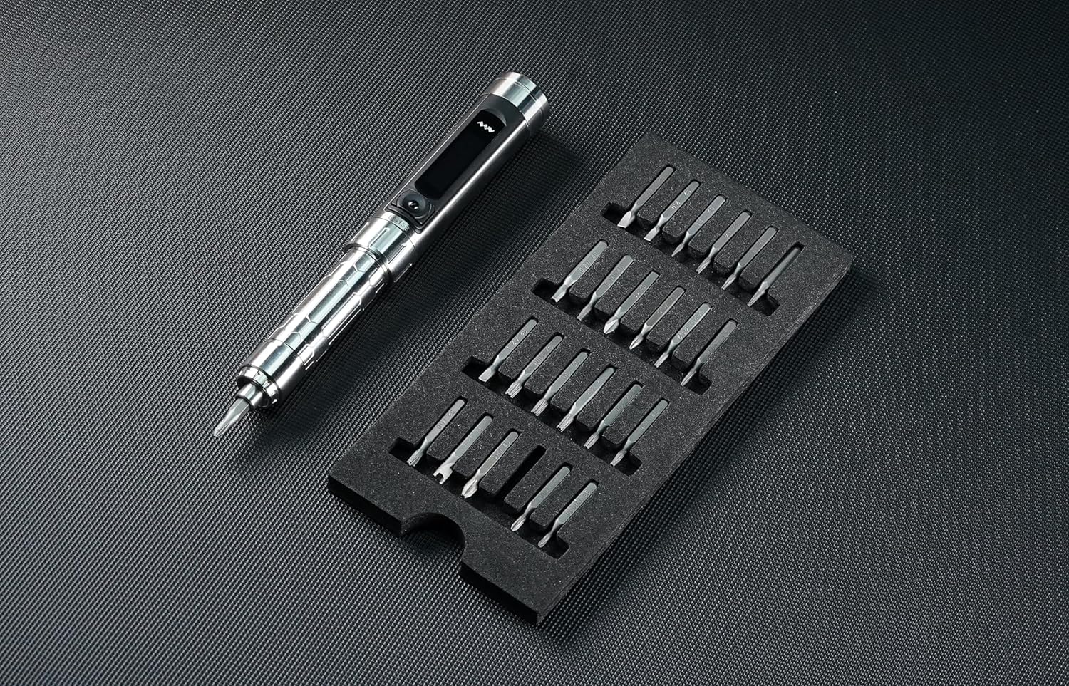 Charmgle Original ES15S Mini Electric Screwdriver Precision Cordless Screwdriver Set with 24 Hexagon Bits Smart Motion Control Hand Power Repair Tools for PC Phone Watch