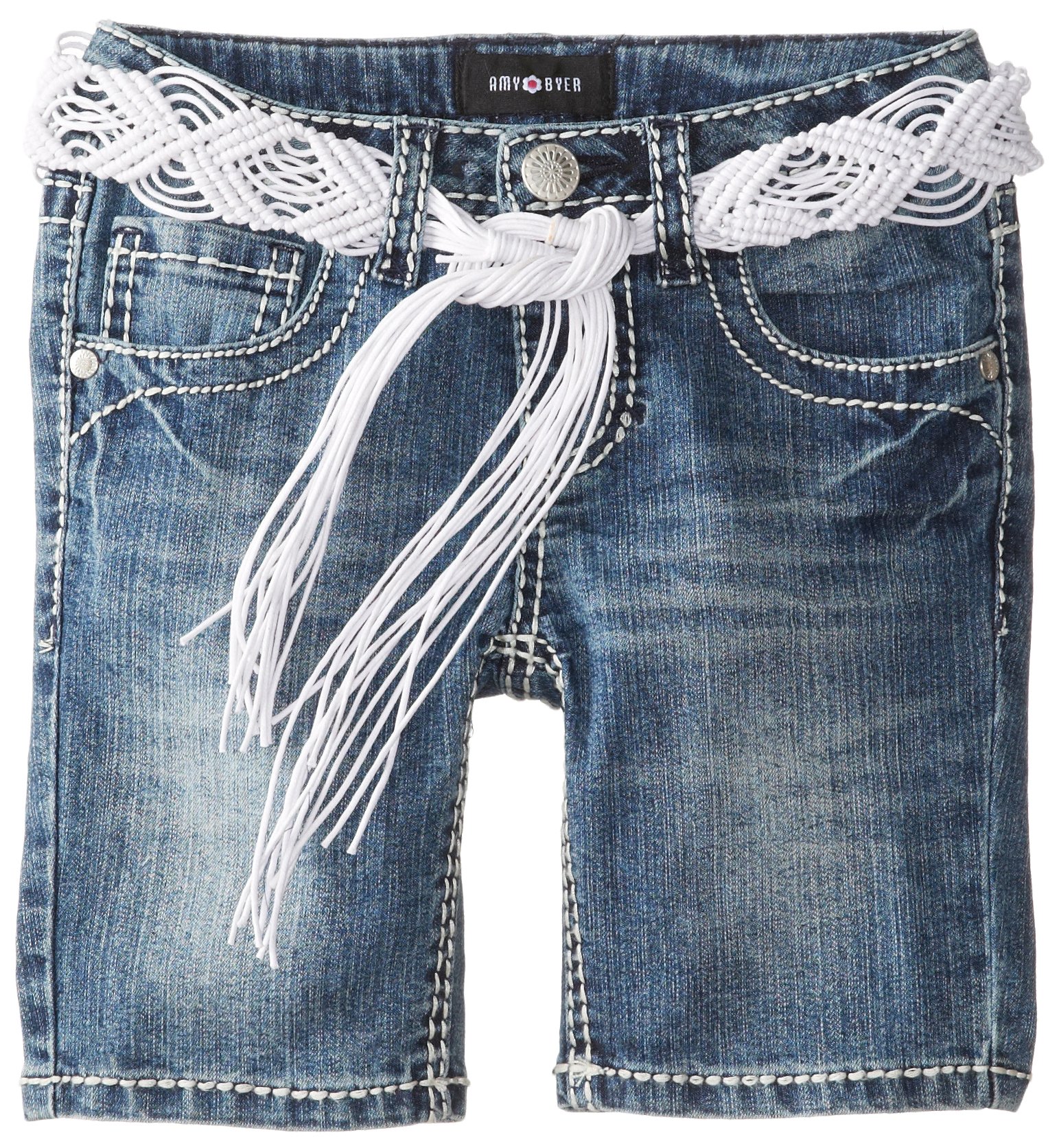 Amy Byer Big Girls' Denim Bermuda Shorts