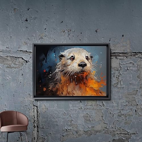 Miniatura 7 de Fox Mother Cub Print, In The Style Of Stencil,Based, Ivory, Kids Wall Art, Kids Wall Art Display, Mom And Baby Animal Art Print, Decor Canvas, Art