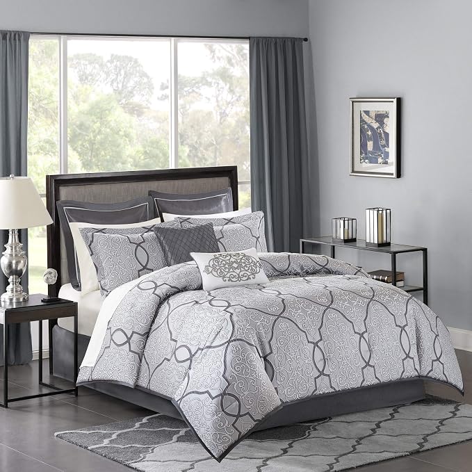Amazon.com: Madison Park Lavine Cozy Bed in a Bag Comforter Set ...