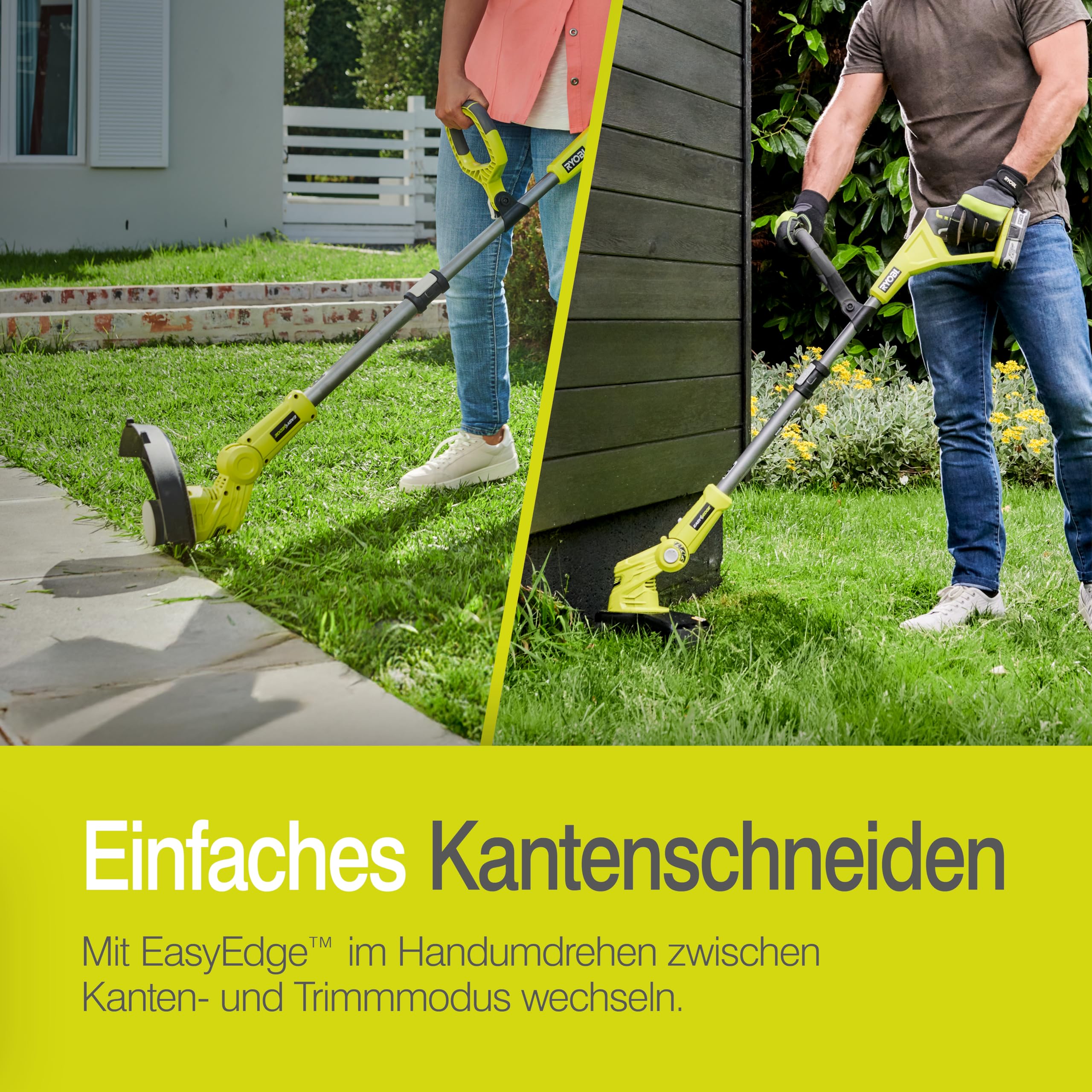 RYOBI 18 V ONE+ Akku-Rasentrimmer OLT1832, 25-30 cm Schnittbreite