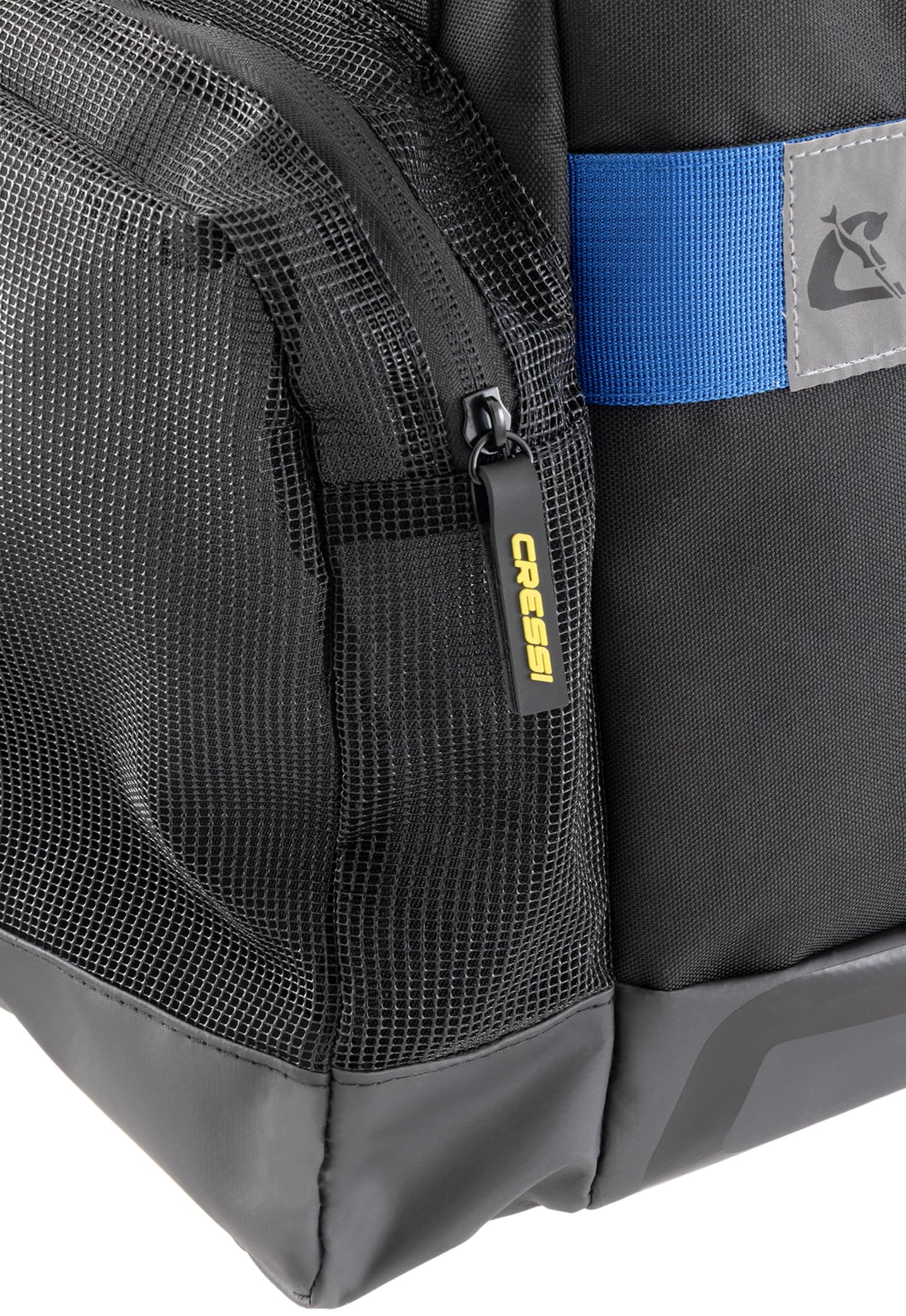 CRESSI seit 1946 - Olimpia Pool Family Duffle - Modulare Sporttasche, ideal für Männer und Frauen fürs Schwimmbad und Wassersport, auch für Gruppenaktivitäten, Schwarz/Blau, 45 L