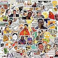 306pcs Funny Meme Vinyl Stickers Pack - Large 2-4" Bulk Waterproof Decals for Laptop, Phone, Car, Water Bottle, Skateboard & More