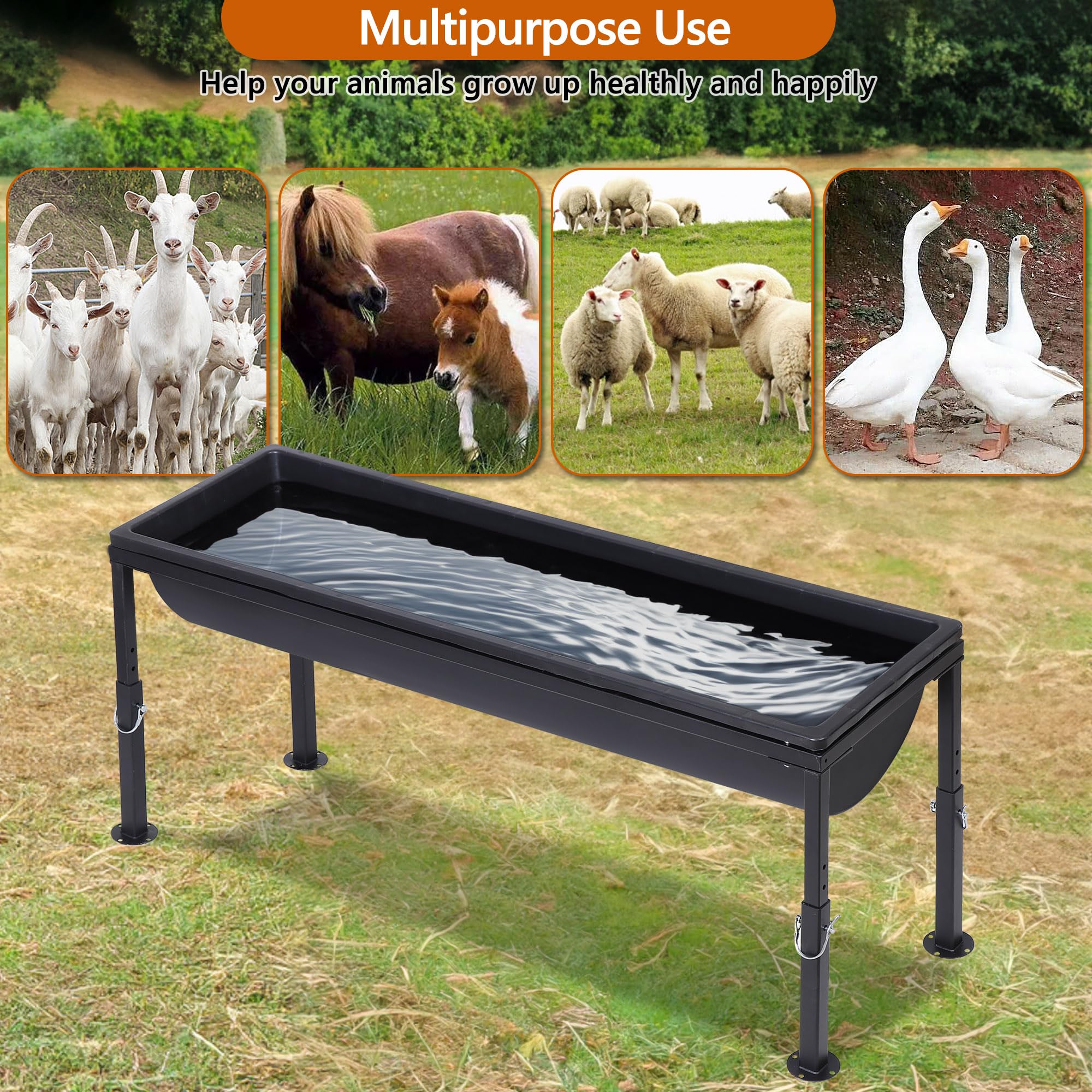 Snapklik.com : 2 Pack Livestock Feeding Trough