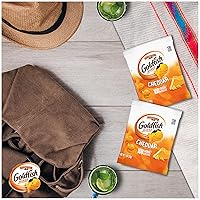 Vista 5 de Goldfish - Galletas saladas sabor a queso cheddar, bandeja de 9 paquetes de 1 oz cada uno