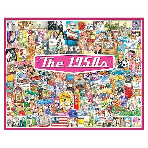 White Mountain Puzzles Los años 50 - Rompecabezas de 1000 piezas