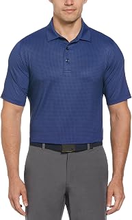 Men's Chevron Foulard Print Golf Polo, Stretch Seams, Sun Protection (Available in Big & Tall)