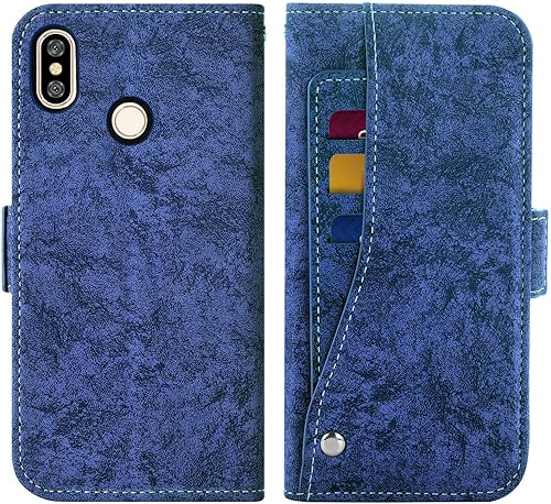 Miniatura 6 de Asuwish Compatible con Xiaomi Redmi Note 5Note5 Pro Wallet Case y protector de pantalla de vidrio templado, soporte para tarjetas, soporte para