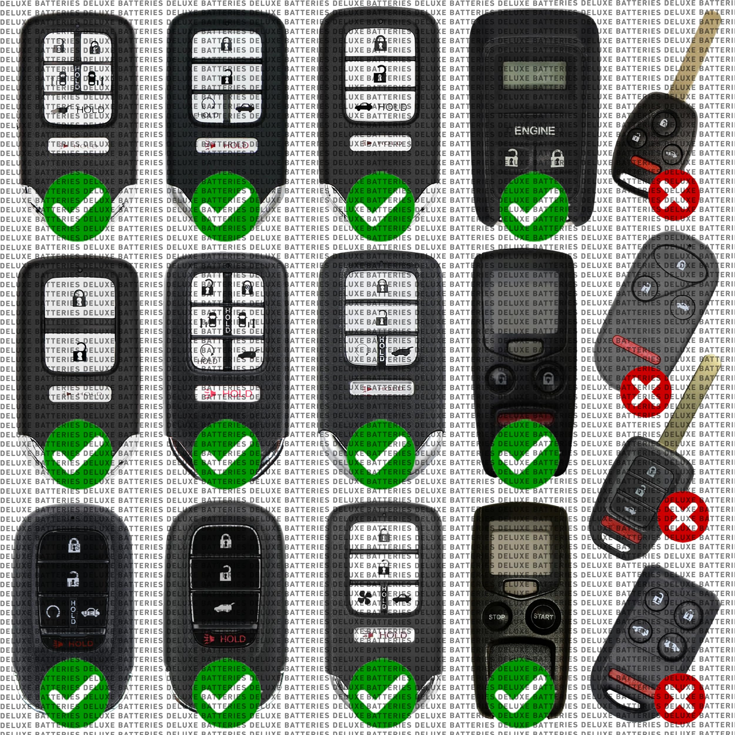 Key Fob Replacement Battery for Honda Accord (2008-2024) Smart Remote (Check Fitment Guide)