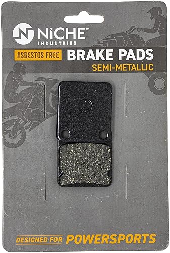 Miniatura 6 de NICHE Juego de pastillas de freno para Yamaha Grizzly 450 400 350 Banshee Big Bear Warrior Wolverine Kodiak delantero aleación semi-metálica acero 2
