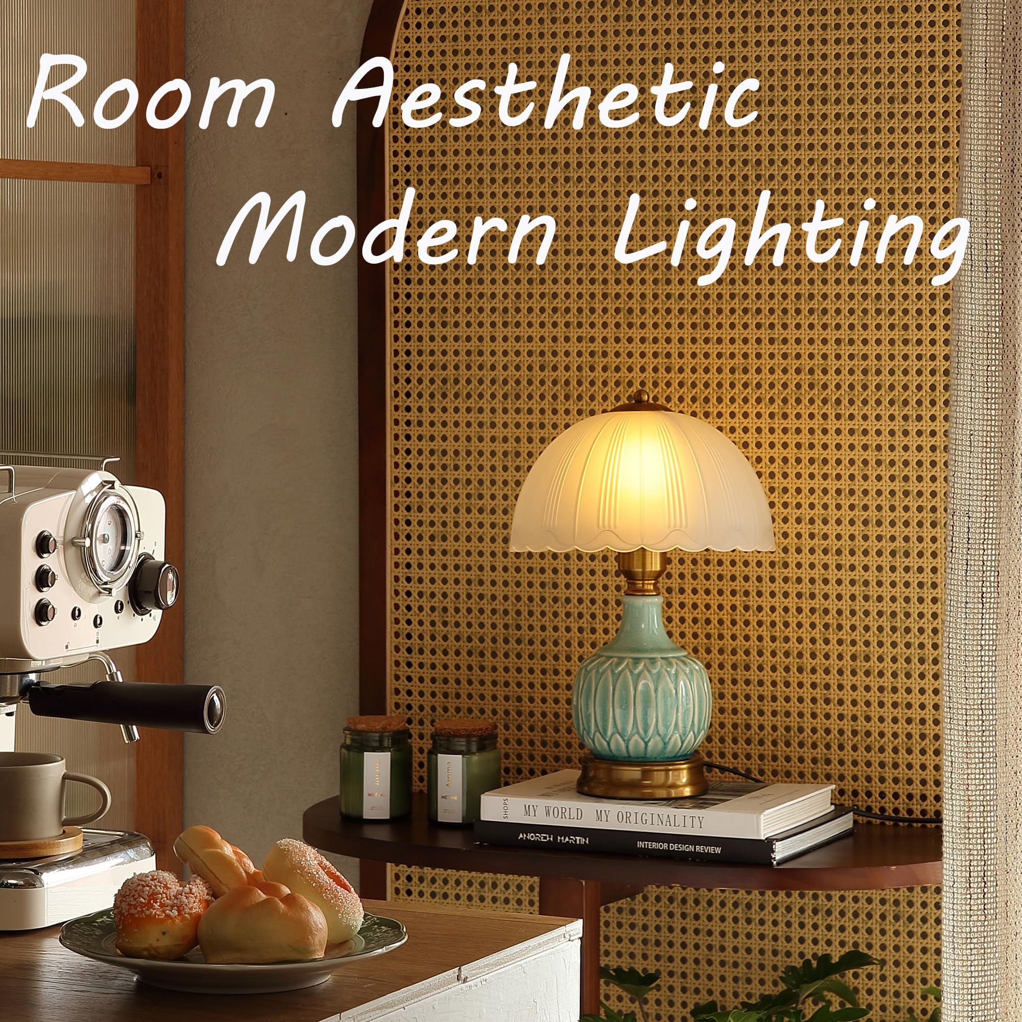 Glivpny Vintage Table Lamp for Living Room,16