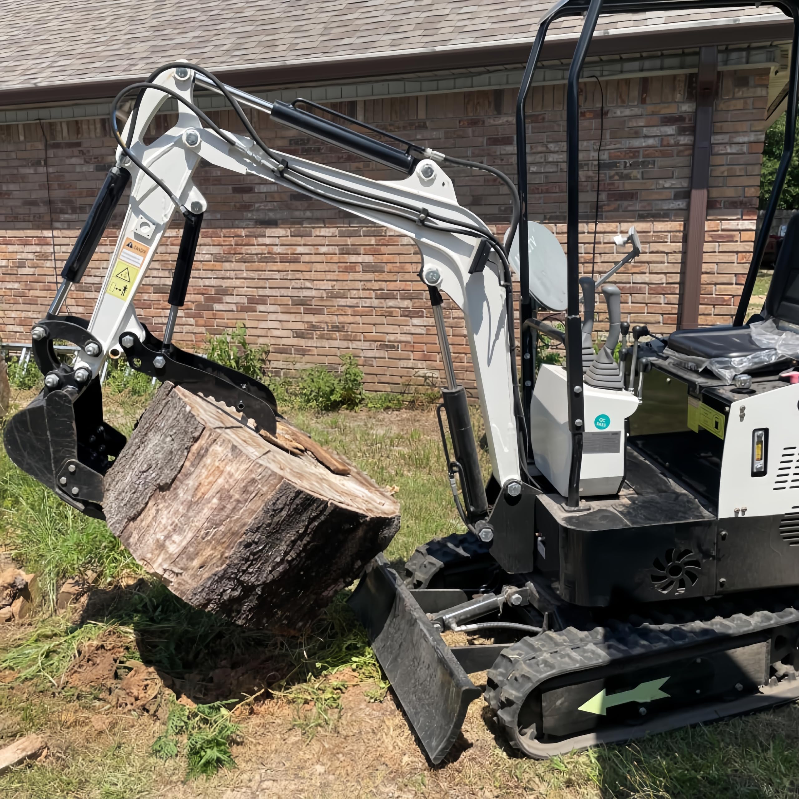 Hydrauliczne mocowanie na kciuk do minikoparek, koparek, gąsienic gąsienicowych z 2 wężami hydraulicznymi, pasuje do małej koparki do 3 ton