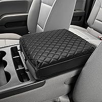 Vista 1 de Funda para reposabrazos de consola central para Chevy Silverado y GMC Sierra 1500 2500 3500 2014-2018, cuero vinílico, accesorios de ajuste