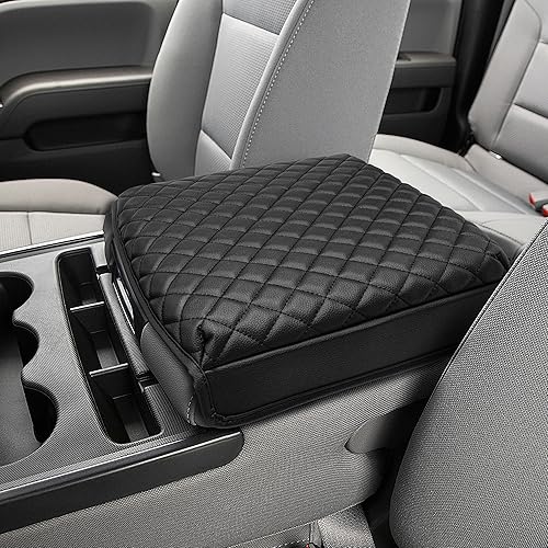 Funda para reposabrazos de consola central para Chevy Silverado y GMC Sierra 1500 2500 3500 2014-2018, piel de vinilo, accesorios personalizados,