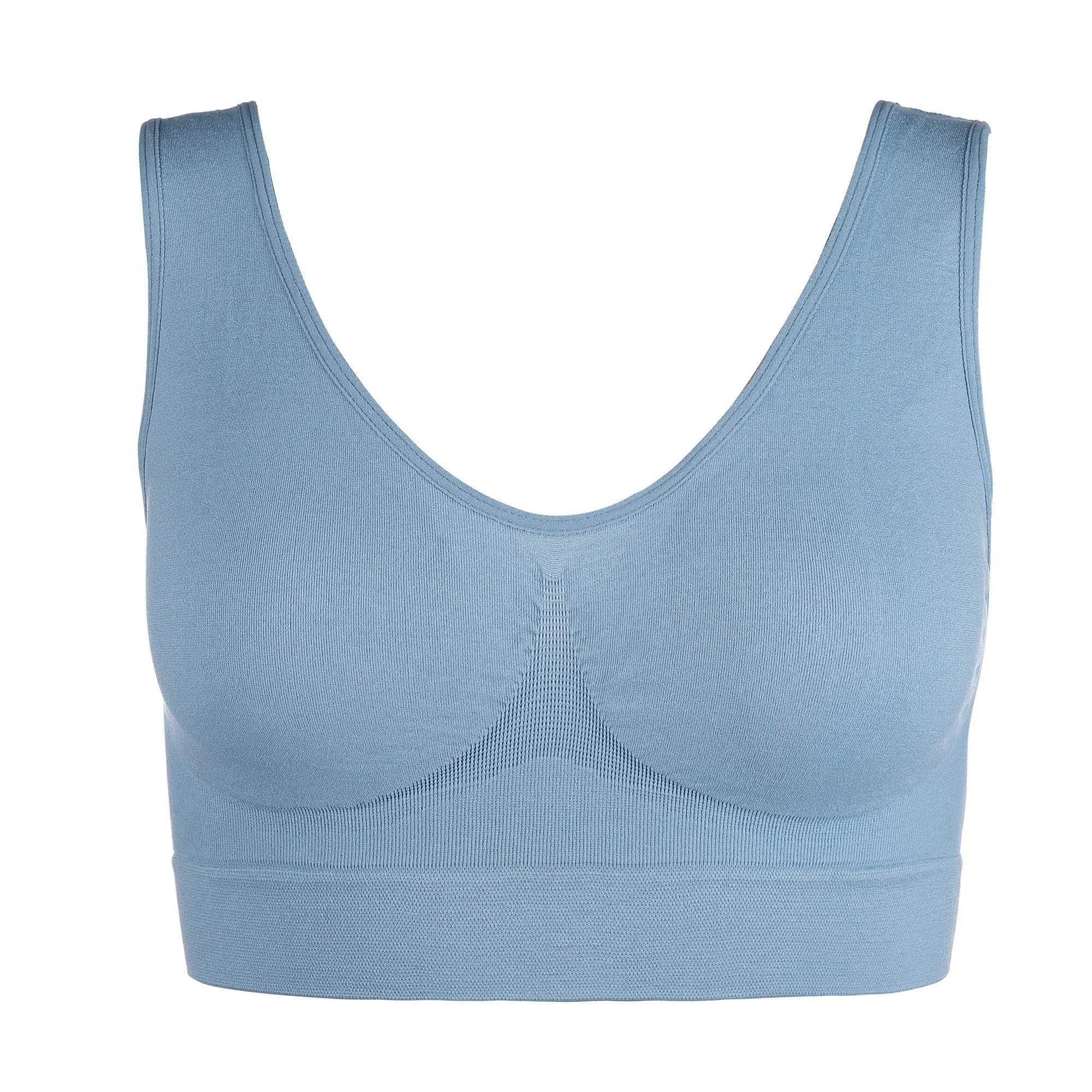 UnsichtBra Set da 3 Reggiseni Benessere o Singolo | Reggiseno Sportivo | Senza Ferretto | Confortevole | Invisibile | Traspirante | Taglie Forti Donna