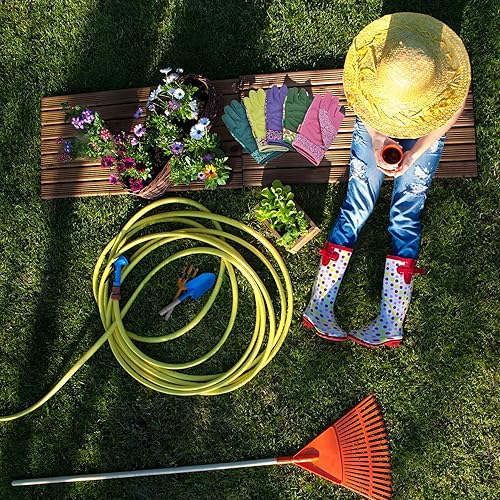 Miniatura 8 de Guantes de jardinería a prueba de espinas y resistentes a pinchazos con agarre, guante de jardín para mujer, regalos de cuero para trabajo en el