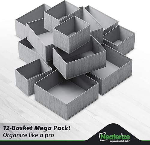 Miniatura 3 de DB12 - Organizador de cajones Beige, Negro, Gris, Azul marino, Rosa, Rojo, Blanco-gris