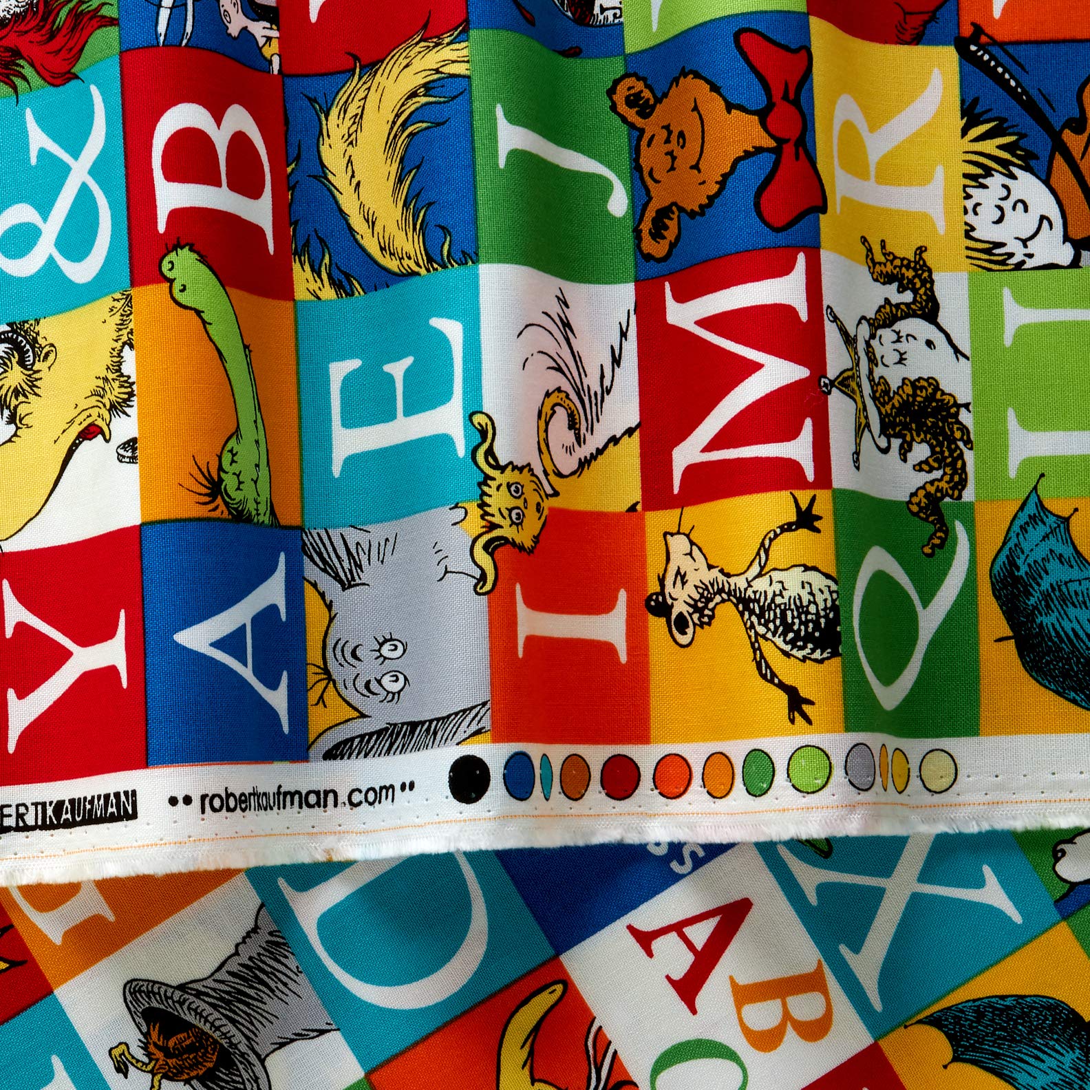 Dr. Seuss ABC Blocks Adventure, Fabric by the Yard - Image 2