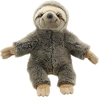 The Puppet Company - Full Bodied Animals -Sloth Toy, Brown