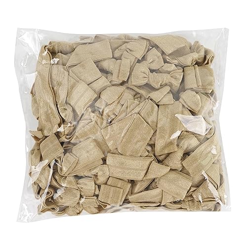 Miniatura 8 de MEEDEE Paquete de 100 ligas elásticas doradas para el cabello para mujeres, sin arrugas, cintas elásticas suaves para el cabello, ligas para el